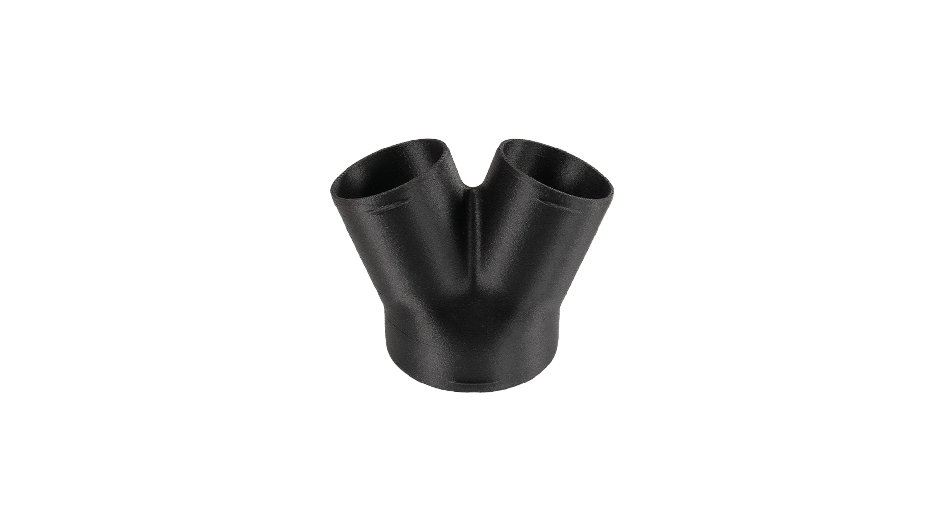 Y-shape adapter — Ø 90-2x60 mm /120° / Color: Black